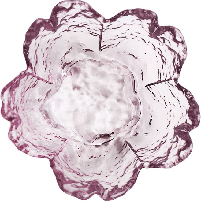 DEEPSUN 벚꽃 유리 찬기, 4개, 핑크