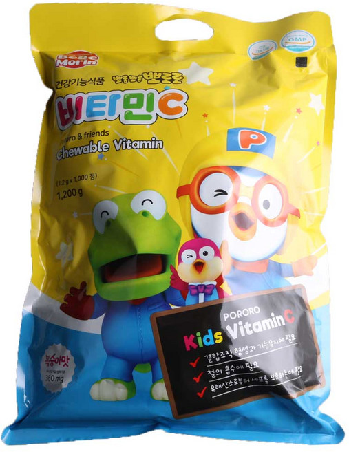 뽀로로 복숭아맛 유아 비타민C, 1000정, 1개