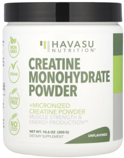 하바수 뉴트리션 크레아틴 일수화물 분말 무맛 300g(10.6oz), 1개, 1개 - 쿠팡