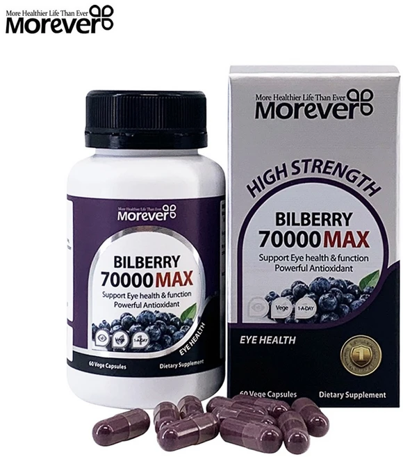 모에버 빌베리 70000 맥스 60캡슐, 1개, 60정 - 쿠팡