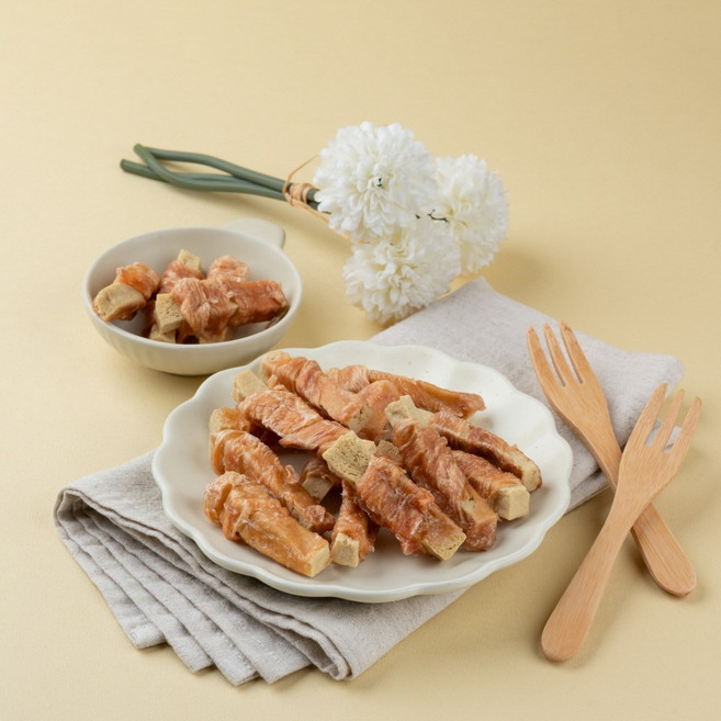 힐링펫 반려견 수제간식 슬림하개 두부스틱 (60g) 2팩 구성, 1세트, 120g, 다이어트스틱 두부닭