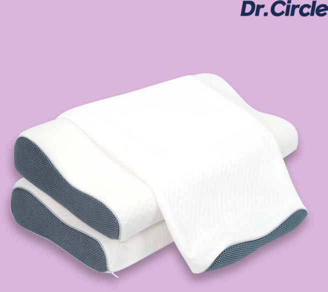 닥터써클 경추베개 커버 메모리폼 베개커버 30x50 매쉬 통기성 세탁가능, 1개, 화이트