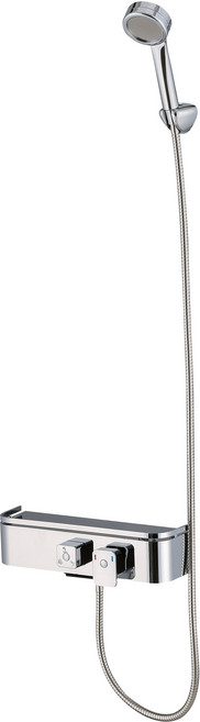 셀프리빙 고급형 일반선반형 샤워기 수전 본체 무타공 [셀프영상 설치가능], 1개, 크롬