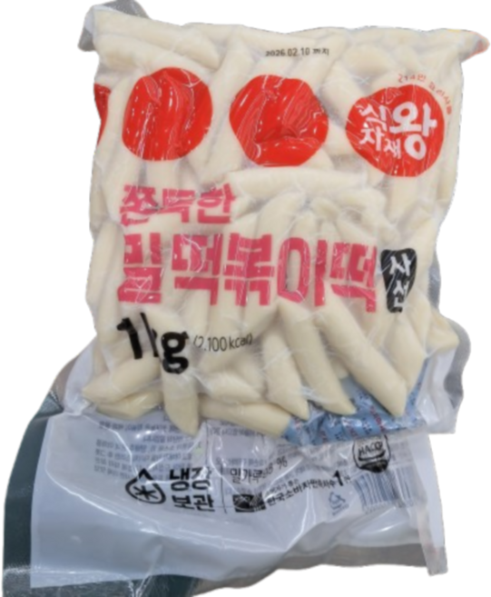 식자재왕 밀떡볶이 쫀득한 [사선], 1kg, 1개