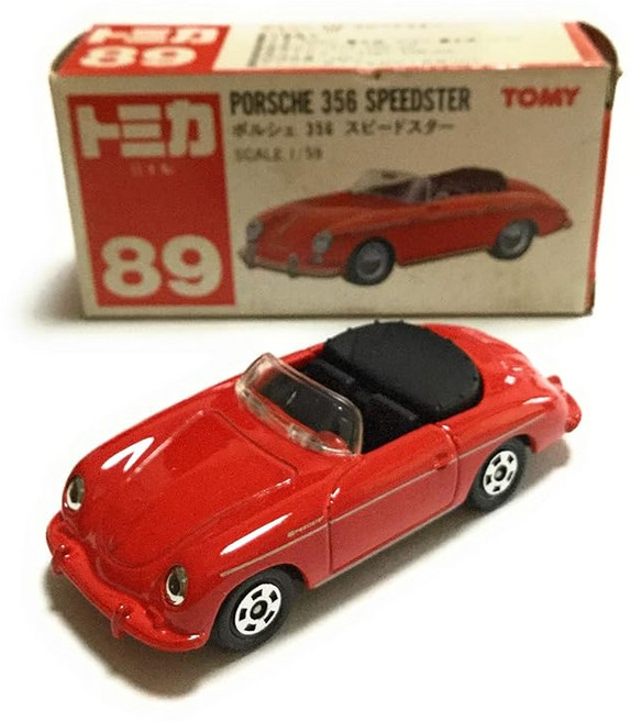 토미카 89 포르쉐 356 스피드 스타 1/59 빨강색 양말 상자, 1개, 상세페이지 참조