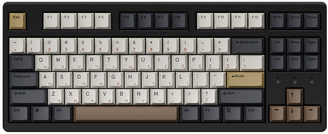 한성컴퓨터 8K 유무선 게이밍 기계식 키보드 크림치즈 또각 45g, 적축, TFG Cloud Max CL 염료승화, 모카코코아