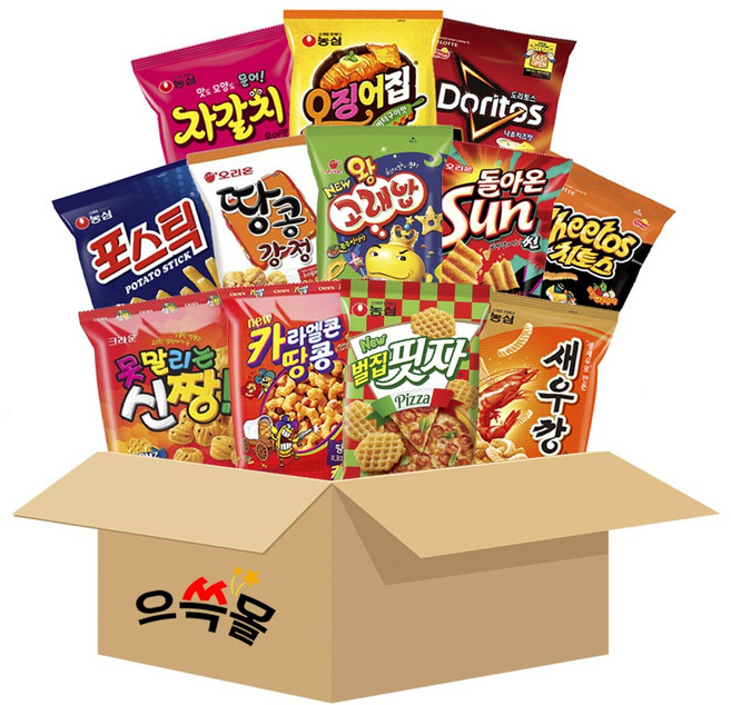 종합과자 선물세트 사무실 탕비실 간식, 1박스, 84g