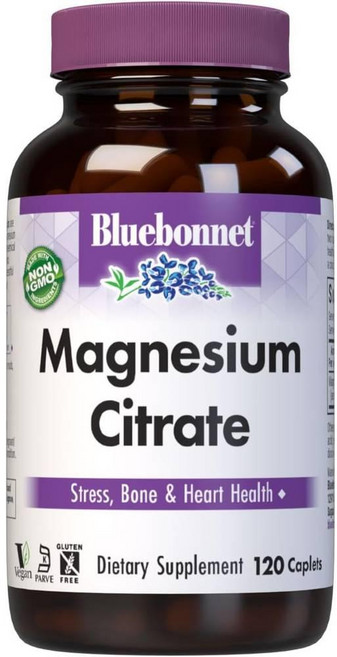 블루보넷 마그네슘 시트레이트 400mg Bluebonnet Magnesium Citrate, 400mg 120 캡슐, 1개, 120정