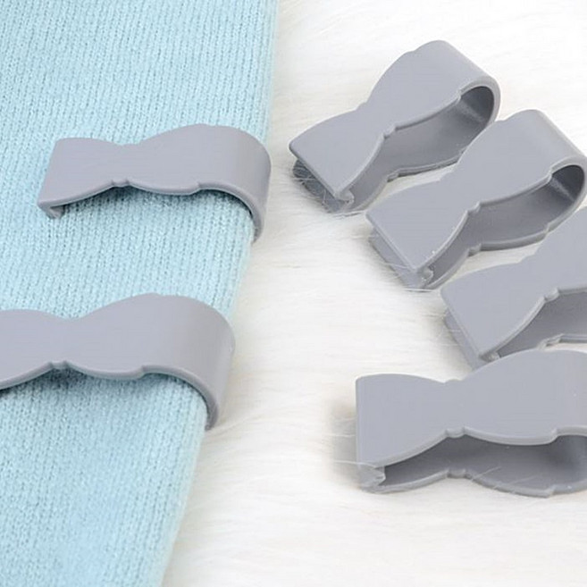 침대 커버 시트 이불 고정 클립 침대고정 집게 이불밀림방지 핀 6개입, 그레이, 6개