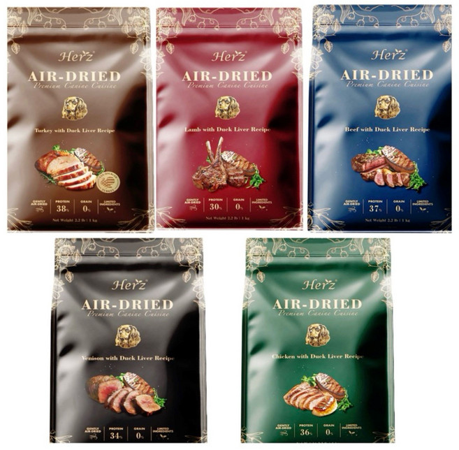 赫緻 美饌低溫風乾犬糧 1kg, 1個