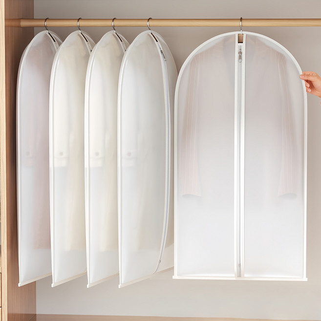 옷 먼지 방지 덮개 양복 패딩 가정용 투명 먼지 방지 큰 자루, 1세트, 5개입