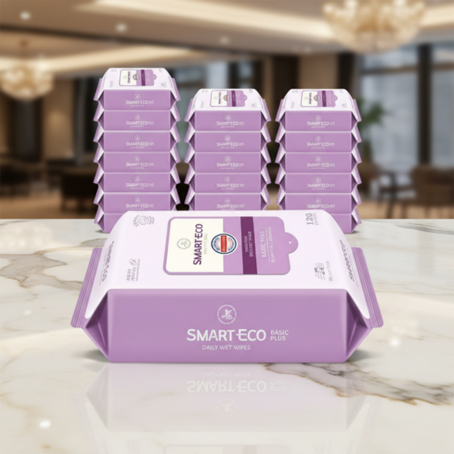 스마트에코 베이직플러스 아기물티슈 120매 20팩, 43g, 120