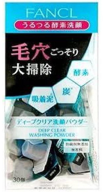 일본 FANCL 판클 딥 클리어 페이셜 클렌징 파우더 30개입, 1개