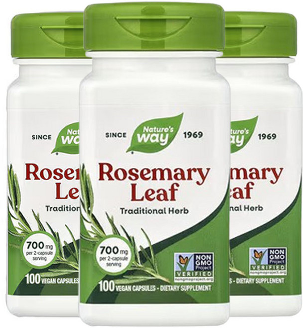 네쳐스웨이 로즈메리잎 350mg 베지 캡슐 100정, 3개