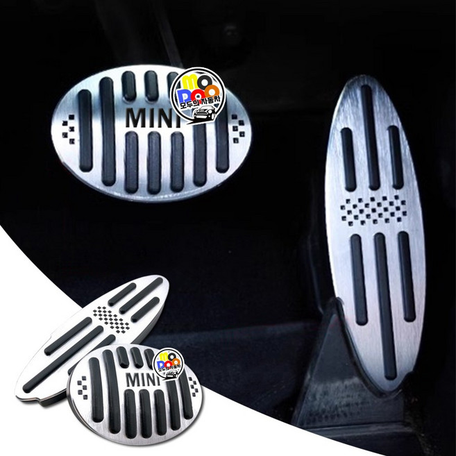 [고급형]미니쿠퍼 미끄럼방지 스포츠 페달커버 3도어 5도어 클럽맨 컨트리맨 전차종 호환, 2PCS, R시리즈