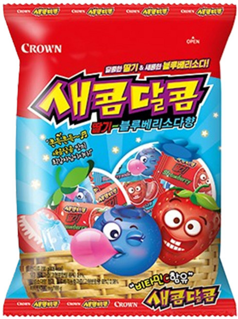 새콤달콤딸기블루베리소다 200g 12개, 1개