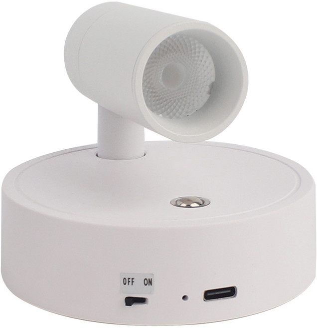 투데이리빙 모던 실내 하이라이트 벽등 실내 인테리어 벽조명 거실 베란다 욕실 조명등 무선 충전 터치 벽걸이등 자석 부착 무드등 블루라이트 깜빡임 방지 보조등, 화이트, 1개