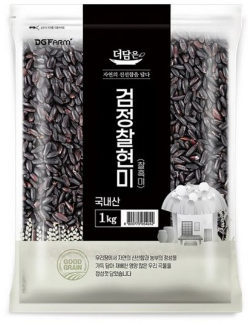 더담은 국산 찰흑미, 1kg, 3개