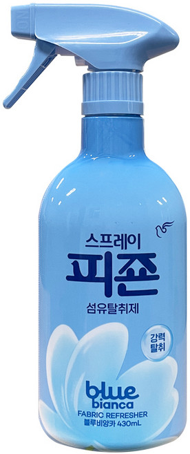 피죤 스프레이 섬유탈취제 블루비앙카 본품, 430ml, 1개