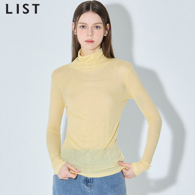 [리스트] 울 솔리드 터틀넥 저지 티셔츠