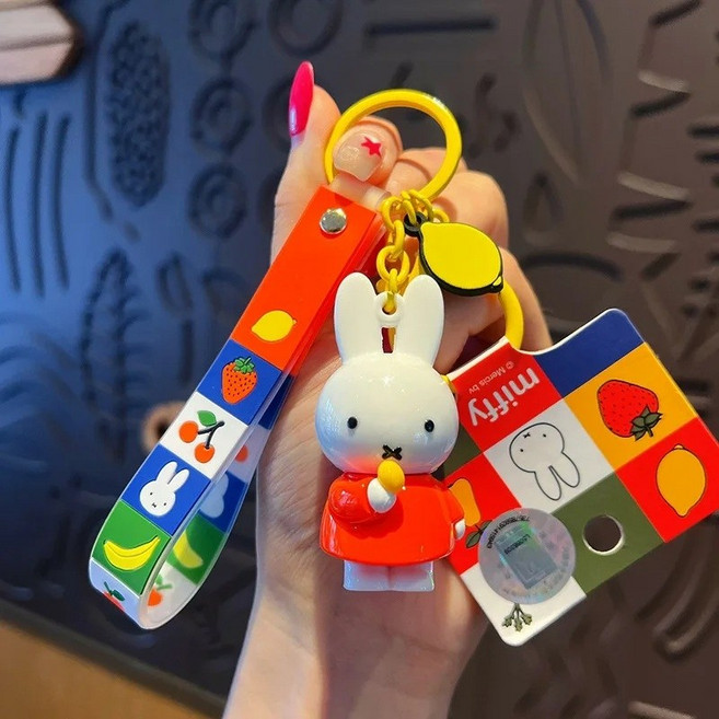 미피 토끼 키링 만화 커플 백팩 자동차 키