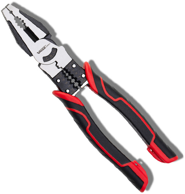 펜치 / 롱노우즈 / 니퍼 멀티 플라이어 절단 스트리퍼 전기작업 - J&J, 220mm 펜치