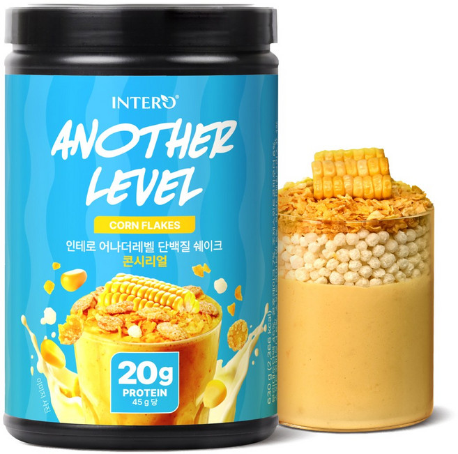 인테로 어나더레벨 단백질 쉐이크 콘시리얼맛, 1개, 630g