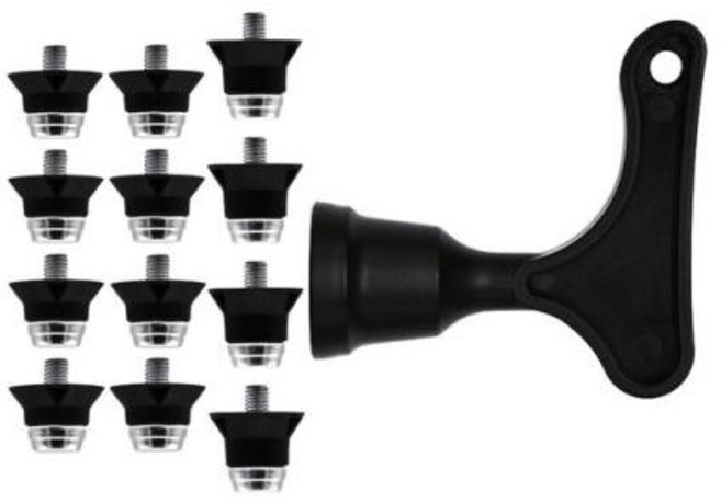 축구화스터드 스파이크 축구 부츠 클리트 금속 미끄럼 방지 전문 교체 스파이크 훈련 운동 스니커즈 대회용 13mm 16mm M5 12 개