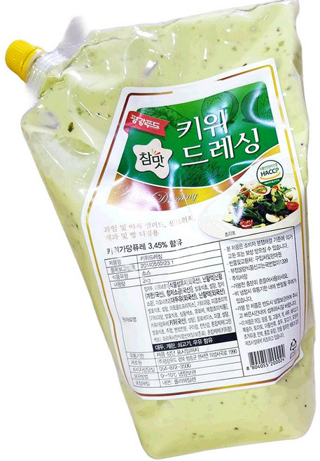 평강 키위드레싱 2k 샐러드소스용, 1개, 2kg