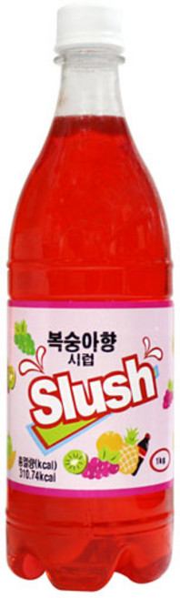 이안스 TOM 복숭아향 슬러시 시럽 1kg, 1개, 750ml