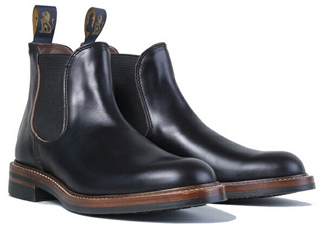 존 로프 글렌 첼시 부츠 블랙 Horween CXL