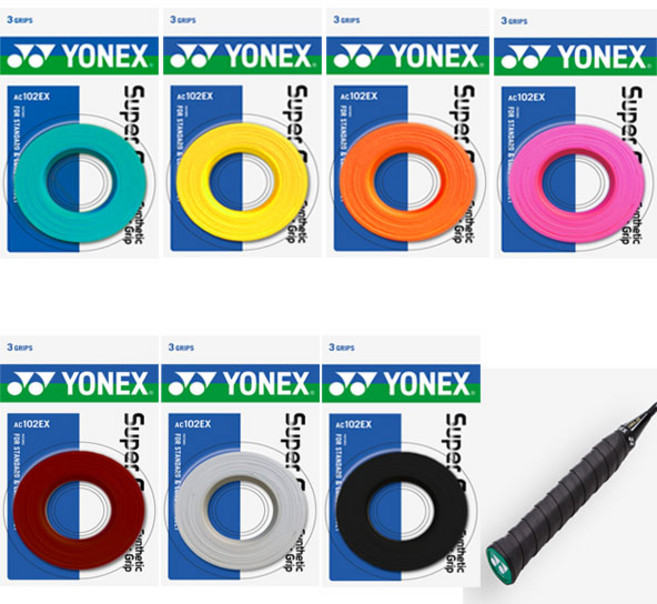 요넥스 오버그립 AC102EX [3개입], YELLOW, 1개