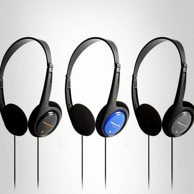 파나소닉 유선 헤드폰 풍부한 사운드 깔끔한 디자인 음향기기, 그레이