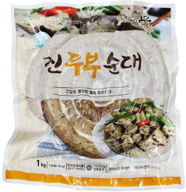 창구식품 진두부순대(1kg) 냉동식품, 1kg, 1개, 1kg