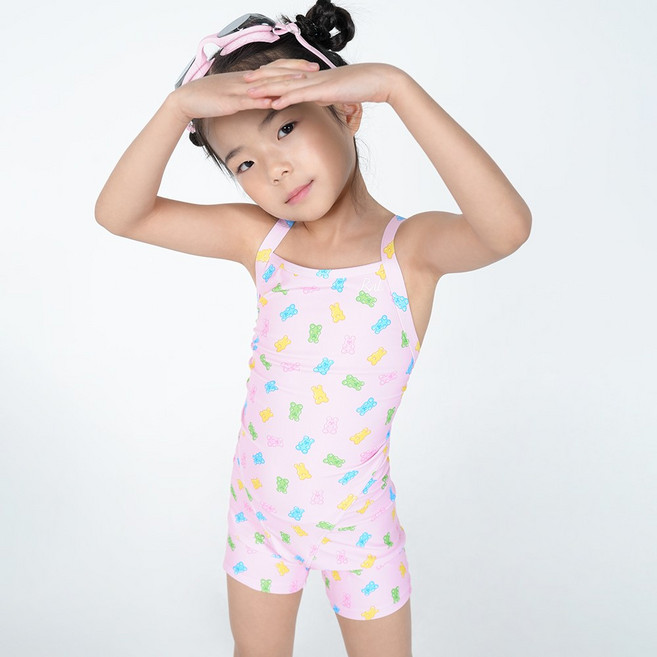 알앤엘 스위트 젤리 V백 여아 2부 수영복