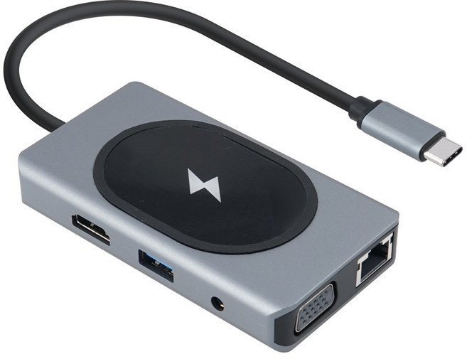 yh 갤럭시탭S6 라이트 10.4 무선충전 올인원 멀티 컨버터, 그레이, yhTB616, 1개