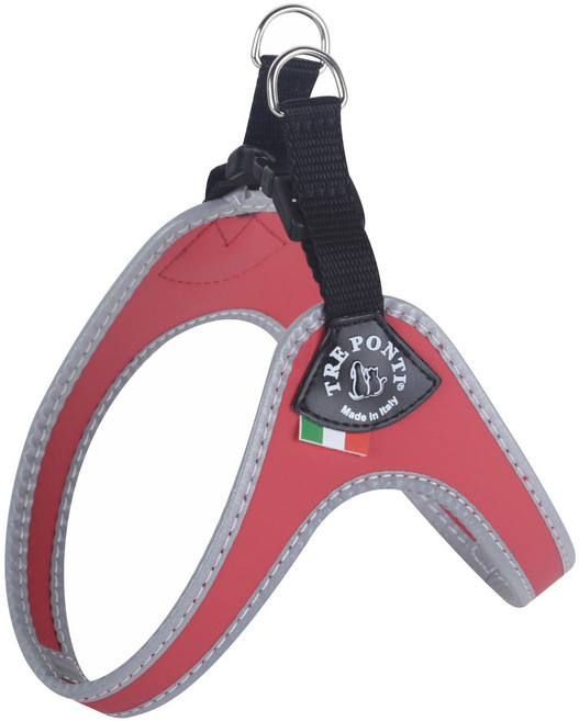 트레폰티 강아지 리버티 버클 하네스, 레드, 1개