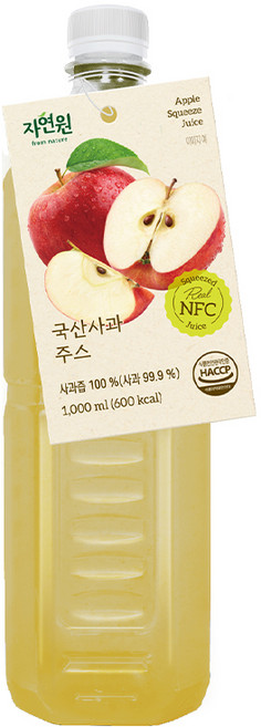 자연원 국산사과주스, 1개, 1L