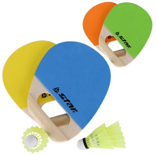 스타 핸들러 패드민턴 세트 NXR210, 1세트, 옐로우/블루