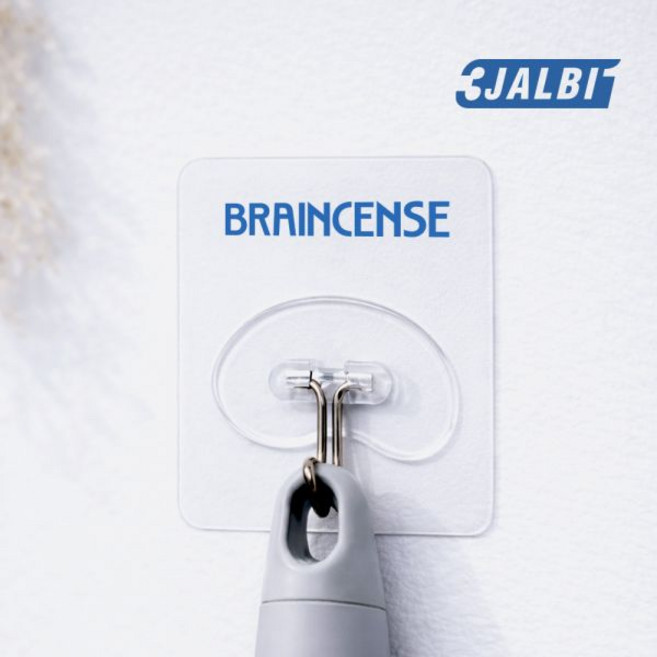 쓰리잘비 접착후크 강력접착걸이 투명 매직 고리 후크 202270, 벽부착용 후크(투명)202270, 1