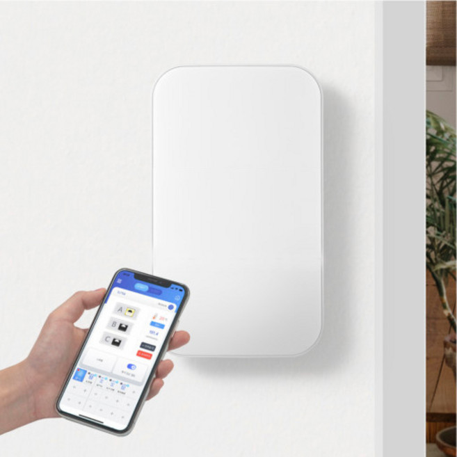 라맥스 IoT 스마트스위치 버튼 원격제어 리모컨 누워서불끄기 자동 무선 와이파이, 1개, 1구, 화이트(white), RSA-301W(IoT원격+IR리모컨형)