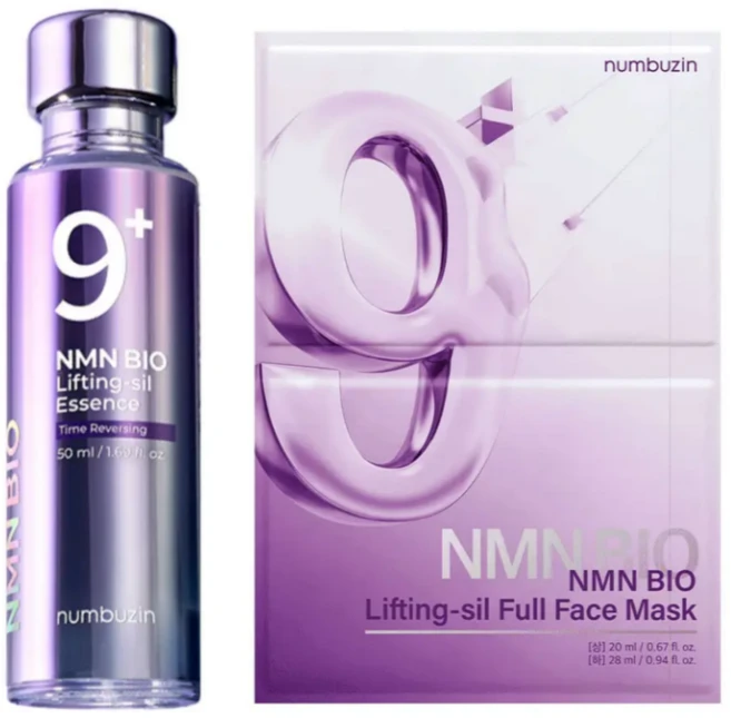 넘버즈인 9번 NMN BIO 리프팅 2종 세트(원액 에센스 + 풀페이스팩), 1개 - 쿠팡