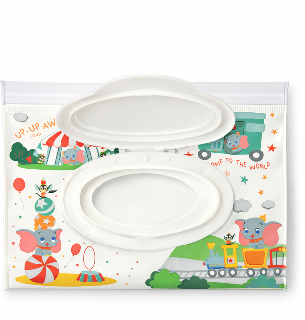 디즈니 캐릭터 물티슈 소분 파우치 방수 케이스, 덤보(소형), 1개