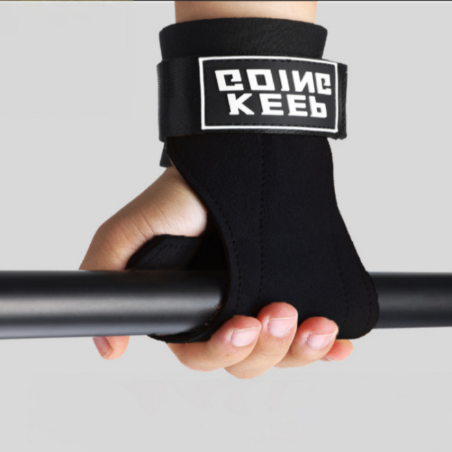 솔레르 손바닥보호대 크로스핏 그립, 블랙, 1세트