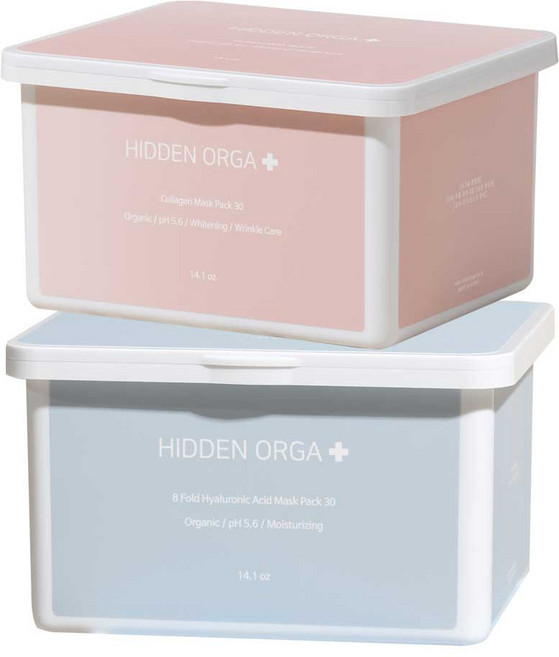 히든올가 1일1팩 뽑아쓰는 마스크팩 임산부 얼굴팩 수분진정 히아루론산 콜라겐 30매 2box, 2개, 30개입