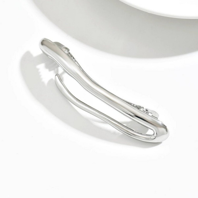 BEAGLE 時尚簡約彈簧夾 一字夾髮夾 低馬尾公主頭造型髮飾