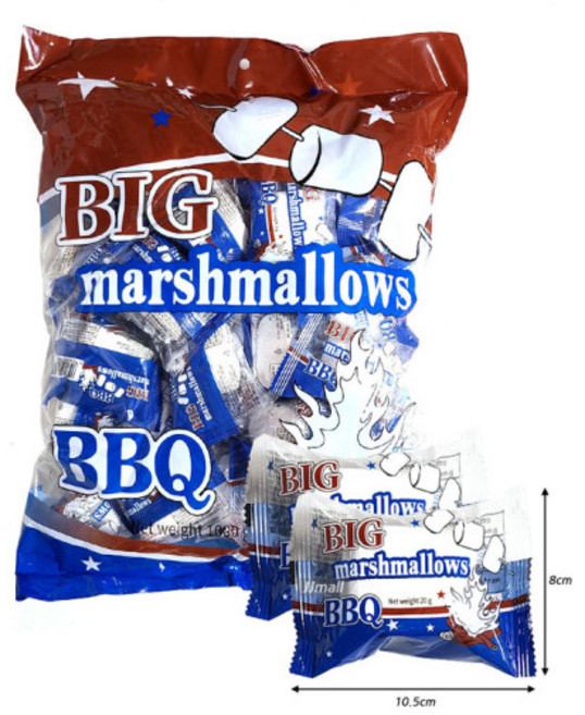 BIG 마쉬멜로우, 50개, 20g