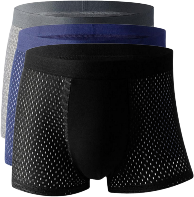 벨에라 남자 3D 입체 메쉬 모달 드로즈 사각 팬티 트렁크 6종세트