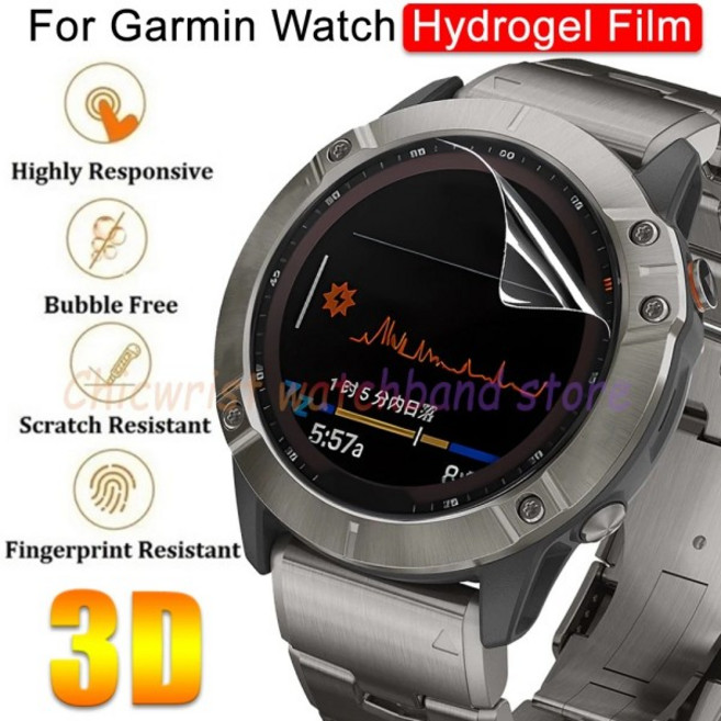 Garmin Forerunner 265 265S 965 970 570 42mm 47mm 투명 스크린 보호 필름 용 5Pcs 소프트 하이드로 겔 보호 필름, 3 Pcs, For Forerunner 965, 3개