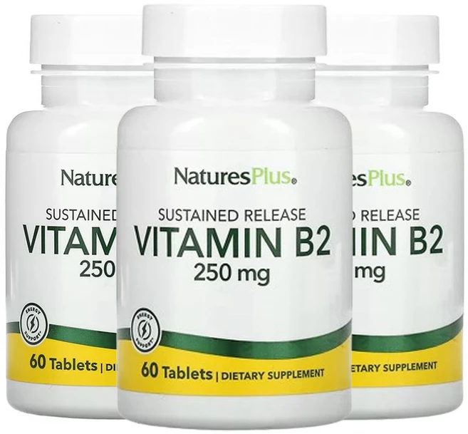 네이쳐스플러스 비타민 B-2 250mg 60 태블릿, 3개, 60정 - 쿠팡